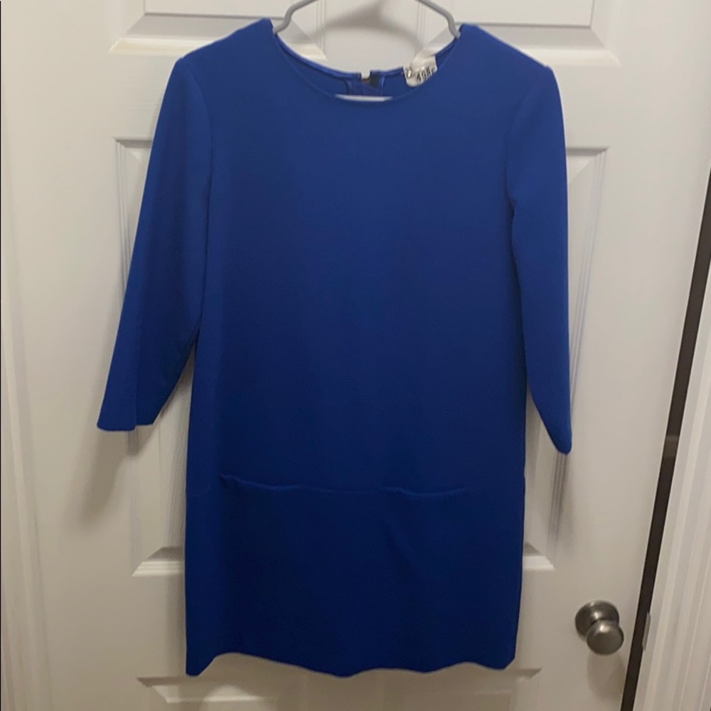 Ann Taylor trendy blue shift
